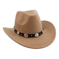 Western Cowboy Hat Wide Brim Cowgirl Hat Summer Outdoor Sun Hat Unisex Fashion