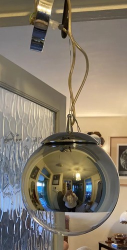 Mirrored glass and chrome - glass,