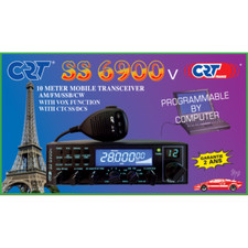CRT SUPERSTAR SS 6900V 10 11M AM FM LSB USB CW LATEST VERSION 8 CB SSB HAM RADIO