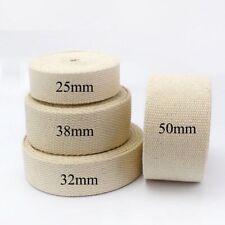 100% Natural Cotton Canvas Tape Strap Belt Thick Strong Heavy Duty Craft Webbing