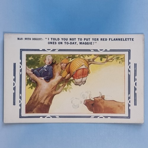 Comic postcard c1920 snorting - c1920,