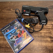SONY PLAYSTATION PS1 PS2 LIGHT GUN BLASTER CONTROL Logic 3 Kickback P99G2 & Game