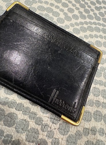 Harrods vintage leather - leather, card