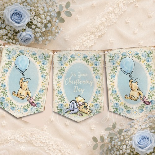 Winnie the pooh christening - winnie,