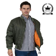 Men's Olive Green MA1 Pilot