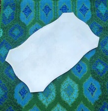 Vintage Frameless Bevelled Edge  Mirror Chevron Geometric Art Deco Great Shape!