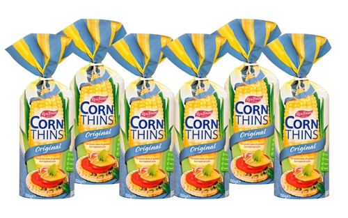 Real foods corn thins original - real,