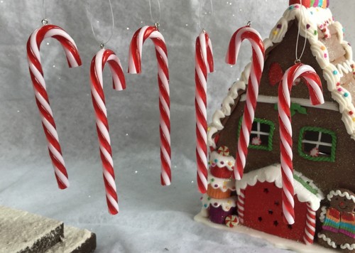 Acrylic candy cane canes - 6x,