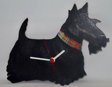 Scottie Dog Clock - Scottie Dogs-Scottish Terrier Clock Scottish Terriers -P11-C