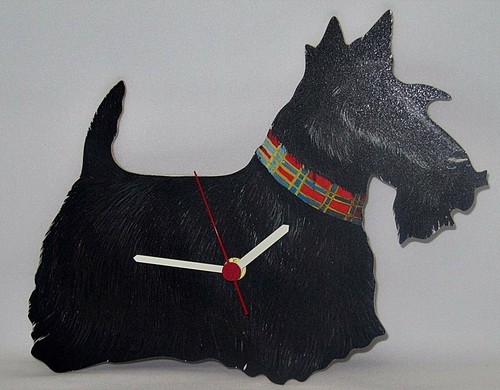 Scottie dog clock - clock,