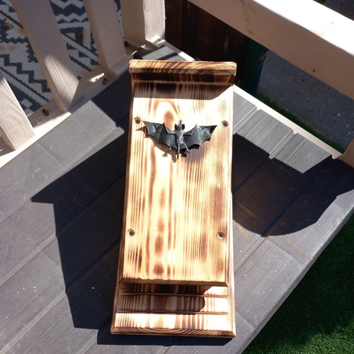 Redwood bat box with - redwood,