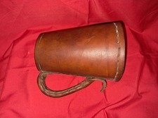 Leather beer tankards, 1 pint