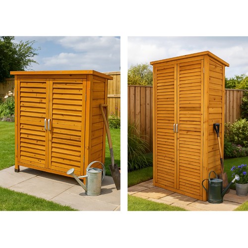Wooden garden storage tool - garden,