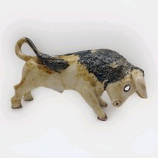 Studio Pottery Glazed Bull