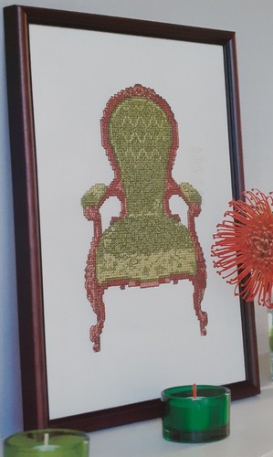 Spoonback chair cross stitch - spoonback,