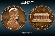 1975 S LINCOLN CENT PROOF 1C PF67 RD ULTRA CAMEO NGC Photo Vision UCAM SKU 2701