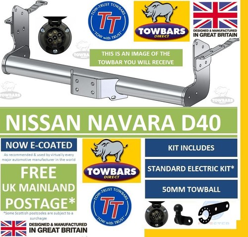 Towbar nissan navara d40 4wd - towbar,
