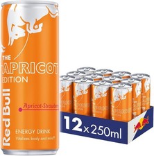 Red Bull Energy Drink Apricot Edition 250 ml x12 Cans NEW  & SEALED