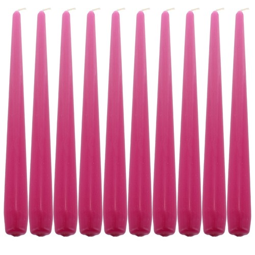 Fuchsia taper dinner candles - taper,