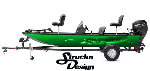 Green northern pike bait boat - green,
