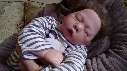 Reborn baby doll rooted - doll,