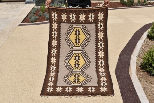 Turkish rug x57 handwoven - turkish,