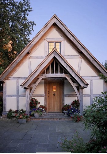 Solid green oak - oak, porch
