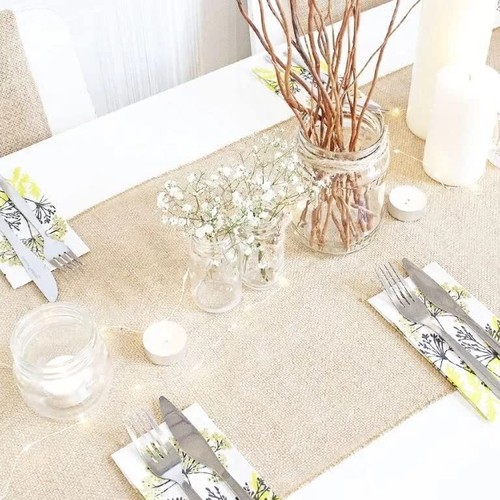 Hessian jute table runner - runner,