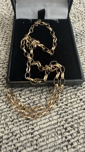 Hallmarked 9ct gold - gold, belcher
