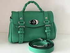 Stunning Mulberry MINI Alexa Lawn Green heavy grain leather