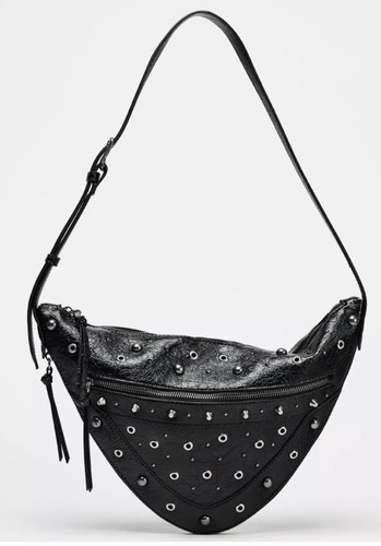 Zara black studded grommet - zara,