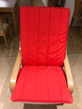 Poang Cushion for Ikea Chair, in Cheerful Red, Unused & New Condition,  