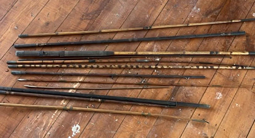 Vintage bamboo fly fishing - fishing, rod