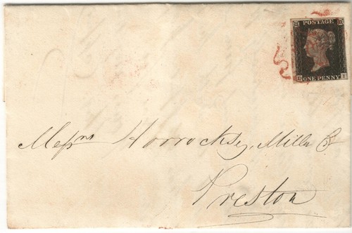 Penny black 4m on cover - ,