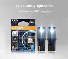 Osram LED White W5W Sidelight Bulbs 6000K 12v 1W DoorAuxiliary Light, 2980CW