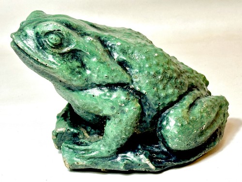 Vintage cement concrete - concrete, frog