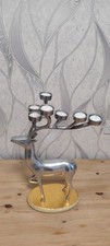 Large silver tone stag  7