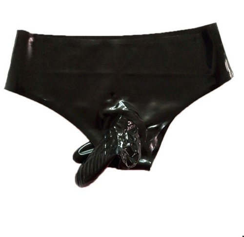 Mens latex shorts rubber - shorts,