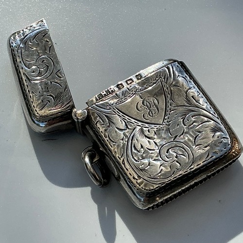 1908 sterling silver vesta - 1908,