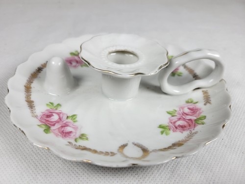 Candlestick holder porcelain - candlestick,