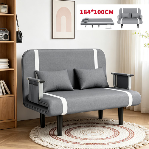 184cm double fabric sofa - fabric, bed