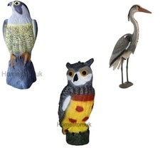 FALCON BIRD EAGLE HAWK OWL HERON GARDEN OUTDOOR POND ORNAMENT DETERRENT DECOY 