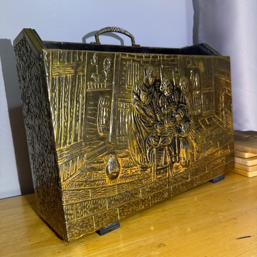 Vintage embossed brass - vintage,