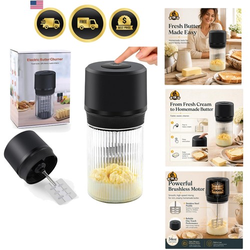Electric butter churn maker - electric,