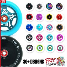 CORE 110mm Stunt Scooter Wheel ABEC 9 Bearings Hollow Alloy PU - 30+ DESIGNS