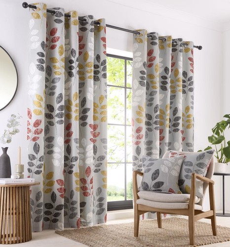 Lined curtains eyelet - , top
