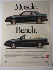 Vintage 1990s Print Ad Dodge
