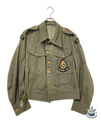British army green denim - green,