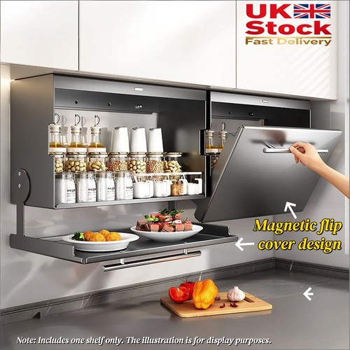 Pull down shelf kitchen - down, wall