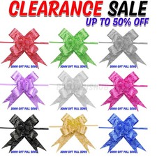 100pc Pull Bows 30mm Large Small Gift Wrap Florist Ribbon Wedding Car Decoration